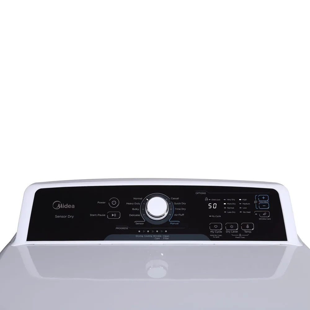 Midea 6.7 cu. ft. Impeller Front Load Electric Dryer in White (MLE41N1AWW)