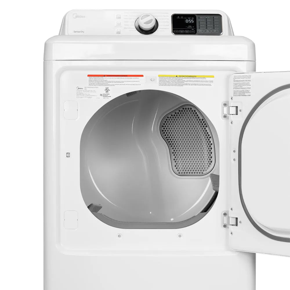Midea 7.5 Cu. Ft. Front Load Gas Dryer in White (MLG45N1BWW)