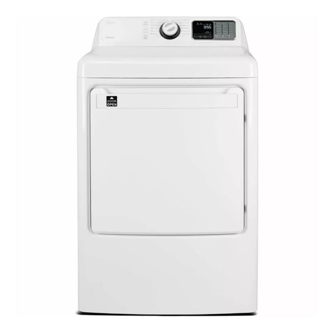 Midea 7.5 Cu. Ft. Front Load Gas Dryer in White (MLG45N1BWW)