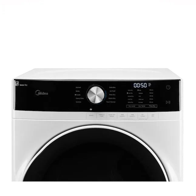 Midea 8.0-Cu. Ft. Front Load Electric Dryer in White (MLE45N1AWW)