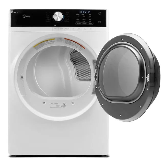 Midea 8.0-Cu. Ft. Front Load Electric Dryer in White (MLE45N1AWW)