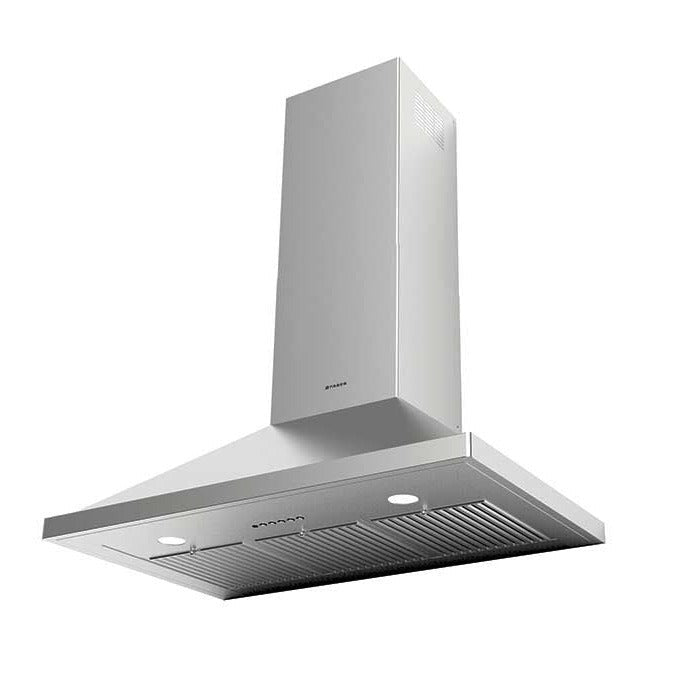 Faber Nova Pro Wall Mount Range Hood With Size Options In Stainless Steel