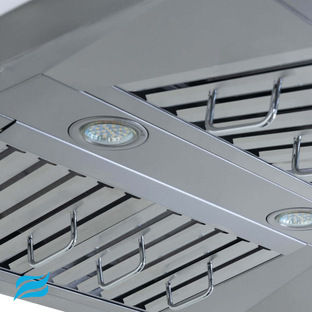 Proline Island Mount Ducted Range Hood in Stainless Steel (PLFI