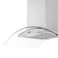 Proline Island Mount Ducted Range Hood in Stainless Steel and Glass (PLFI 544)