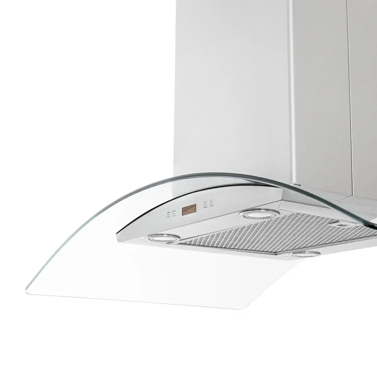 Proline Island Mount Ducted Range Hood in Stainless Steel and Glass (PLFI 544)
