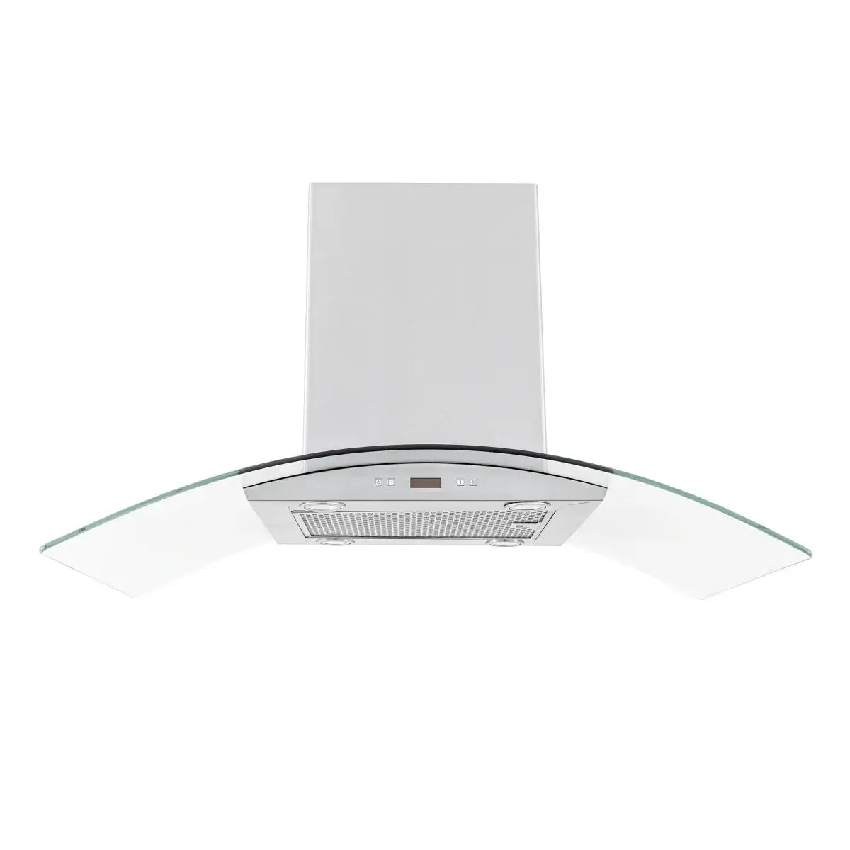 Proline Island Mount Ducted Range Hood in Stainless Steel and Glass (PLFI 544) main image.