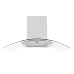 Proline Island Mount Ducted Range Hood in Stainless Steel and Glass (PLFI 544)