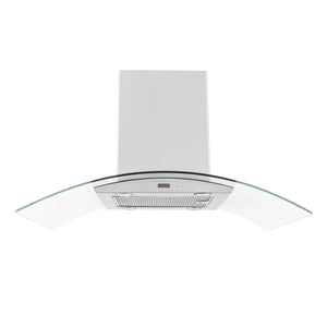 Proline Island Mount Ducted Range Hood in Stainless Steel and Glass (PLFI 544) main image.