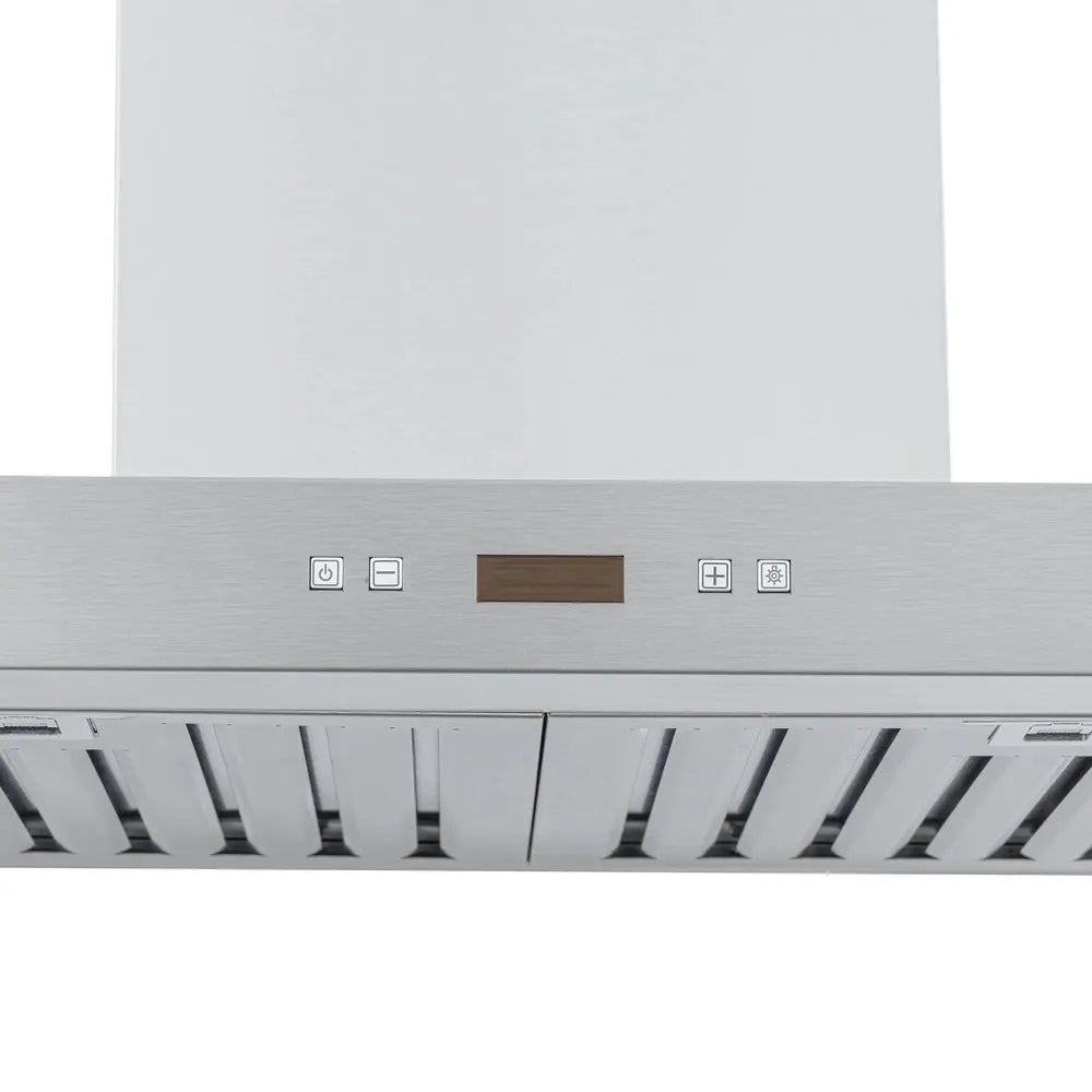 Proline Wall Mount Ducted Range Hood in Stainless Steel With Size Options (PLFW 750)