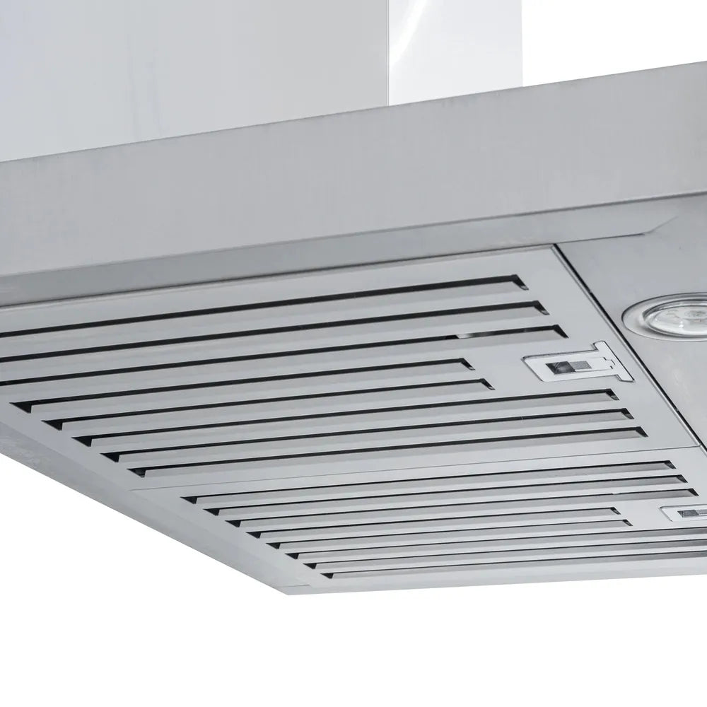 Proline Wall Mount Ducted Range Hood in Stainless Steel With Size Options (PLFW 750)
