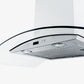 Proline Wall Mount Ducted Range Hood in Stainless Steel and Glass With Size Options (PLFW 544)