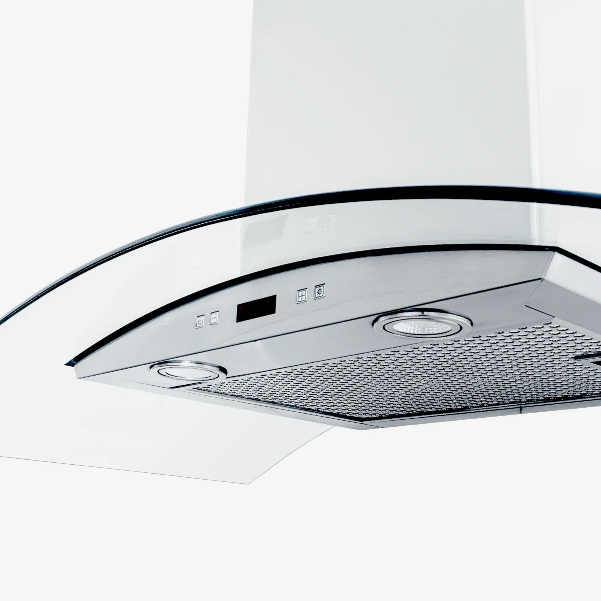 Proline Wall Mount Ducted Range Hood in Stainless Steel and Glass With Size Options (PLFW 544)