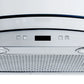 Proline Wall Mount Ducted Range Hood in Stainless Steel and Glass With Size Options (PLFW 544)