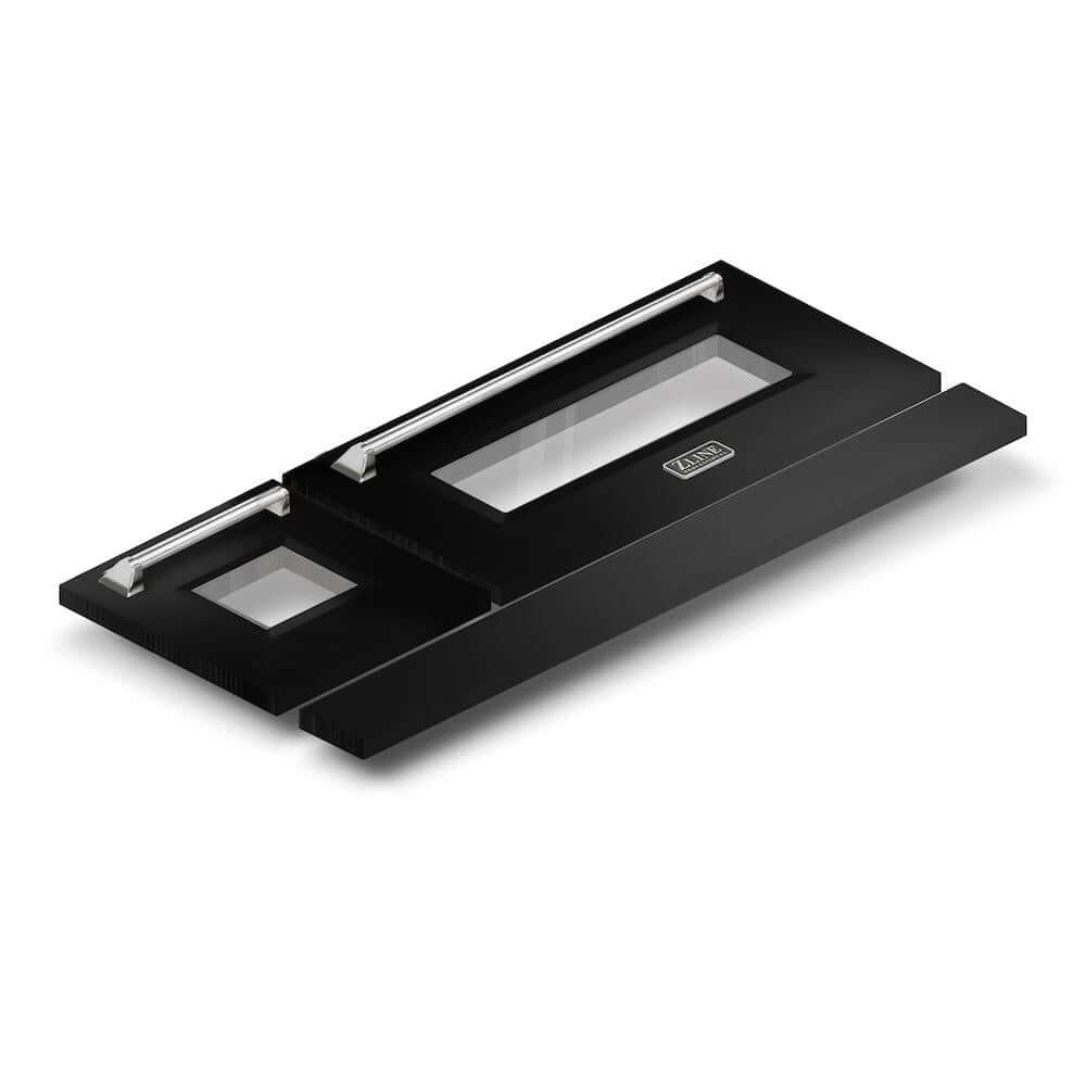ZLINE 60 in. Black Matte Range Doors for RA Models (RA-DR-BLM-60) main image.