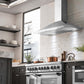 ZLINE 48 in. Convertible Vent Wall Mount Range Hood in Stainless Steel, Handle Open Box-Good Condition