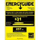 ZLINE Autograph Edition 24 in. Touchstone 151 Can Beverage Fridge With Solid Stainless Steel Door And Matte Black Handle (RBSOZ-ST-24-MB) energy usage guide.