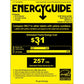 ZLINE Autograph Edition 24 in. Touchstone 151 Can Beverage Fridge With Panel Ready Glass Door And Matte Black Handle (RBSPOZ-24-MB) energy usage guide.