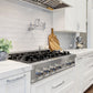 ZLINE 36 in. Legacy Gas Rangetop with 6 Burners and Porcelain Cooktop in Satin Stainless Steel, Open Box-Good Condition