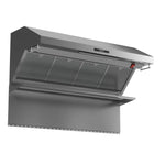 Forno Savona 48 in. Wall Mount Range Hood an Back Splash with Red Warming Light in Stainless Steel (FRHWM5029-48HB)