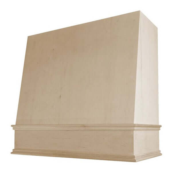 Hoodsly Angled Wall Mount Wooden Range Hood with Size and Color Options main image.