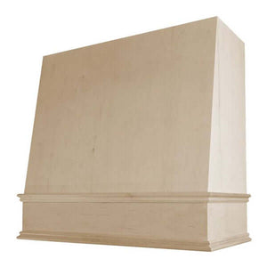 Hoodsly Angled Wall Mount Wooden Range Hood with Size and Color Options main image.