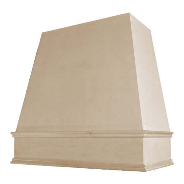 Hoodsly Tapered Wall Mount Wooden Range Hood with Size and Color Options