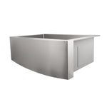 ZLINE 30 in. Zermatt Farmhouse Apron Mount Single Bowl Kitchen Sink with Bottom Grid and Color Options (SAS-30)