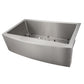 ZLINE 33 in. Vail Farmhouse Apron Mount Single Bowl Kitchen Sink with Bottom Grid and Color Options (SAS-33)