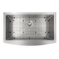 ZLINE 33 in. Vail Farmhouse Apron Mount Single Bowl Kitchen Sink with Bottom Grid and Color Options (SAS-33)