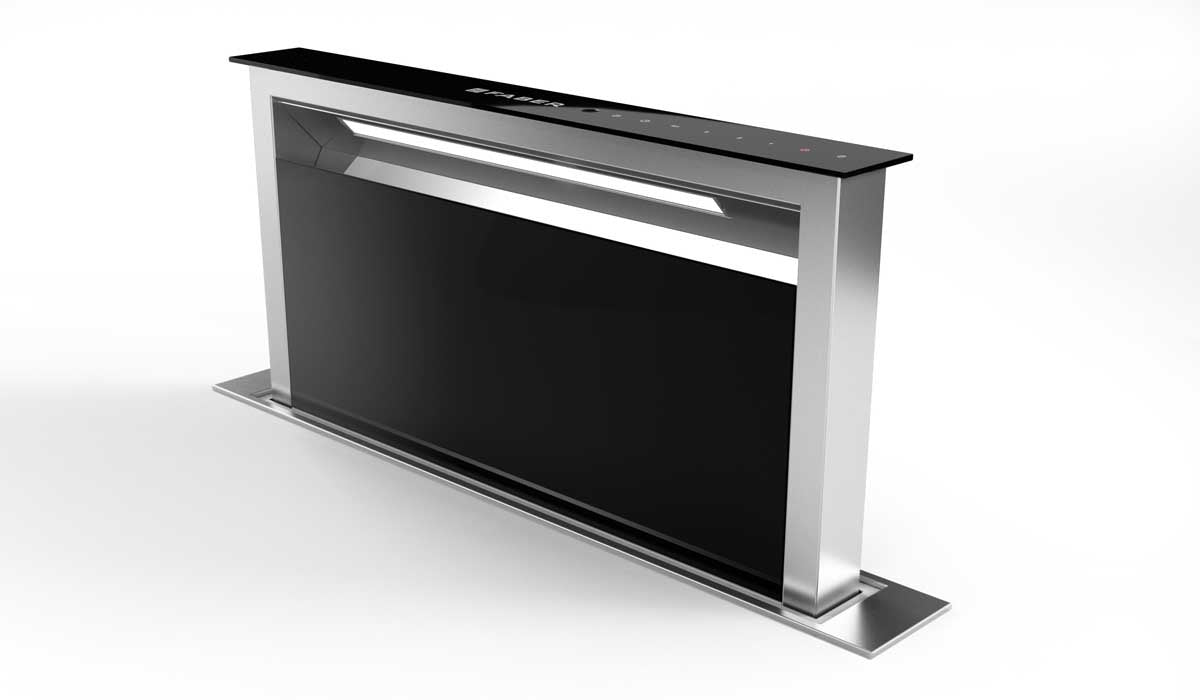 Faber Scirocco Lux Downdraft Range Hood With Size Options In Stainless Steel (SCLX)