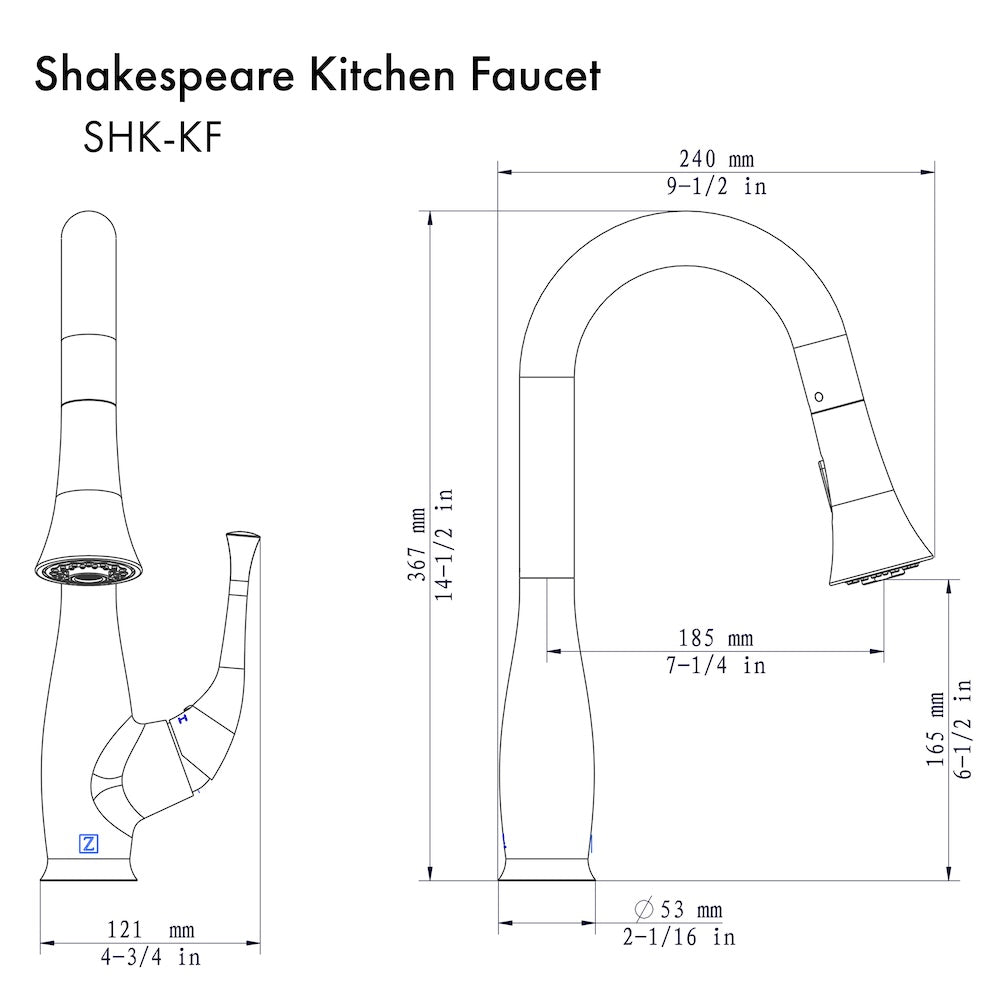 ZLINE Shakespeare Kitchen Faucet (SHK-KF)