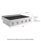 ZLINE 36 in. Paramount Induction Rangetop with 5 Element Cooktop in Satin Stainless Steel (SINRTS-36)