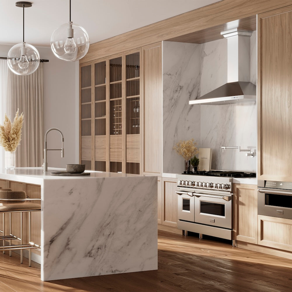 ZLINE RA48 All White Kitchen Lifestyle