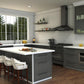 ZLINE Sierra Kitchen Faucet (SRA-KF) Matte Black in a luxury kitchen.