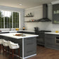 ZLINE Sierra Kitchen Faucet (SRA-KF) Matte Black in a luxury kitchen.
