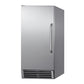 SUMMIT 14.5 in. Built-In 50 lb. Clear Icemaker (BIM44GCSS) 