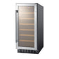 SUMMIT 15 in. Built-In 33-Bottle Wine Cellar (SWC1535B) 