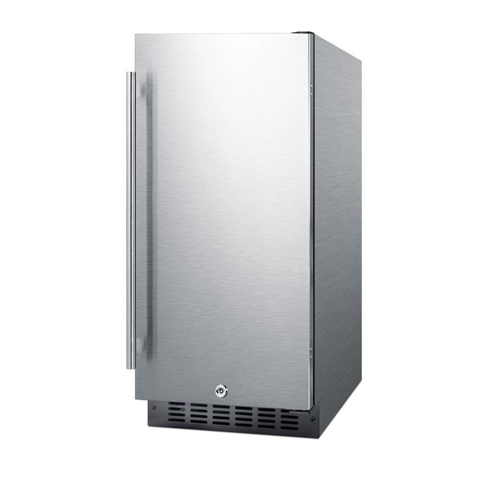 SUMMIT 15 in. Built-In All-Refrigerator, ADA Compliant (ALR15) Stainless Steel