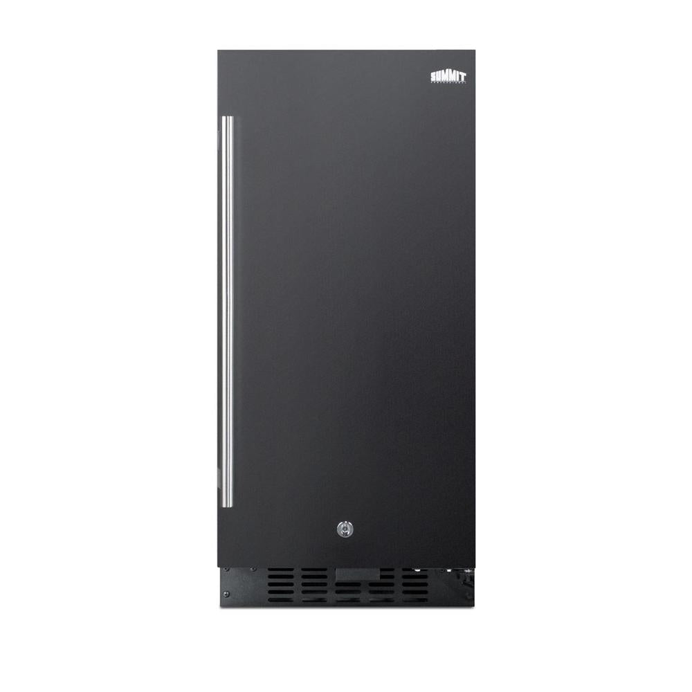 SUMMIT 15 in. Built-In All-Refrigerator, ADA Compliant (ALR15) front, closed.