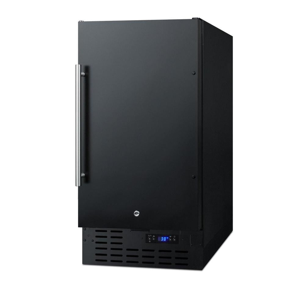 SUMMIT 18 in. Built-In All-Refrigerator (FF1843B) Black