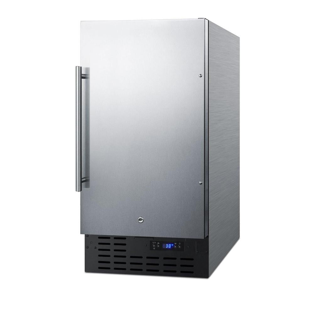 SUMMIT 18 in. Built-In All-Refrigerator (FF1843B) Stainless Steel