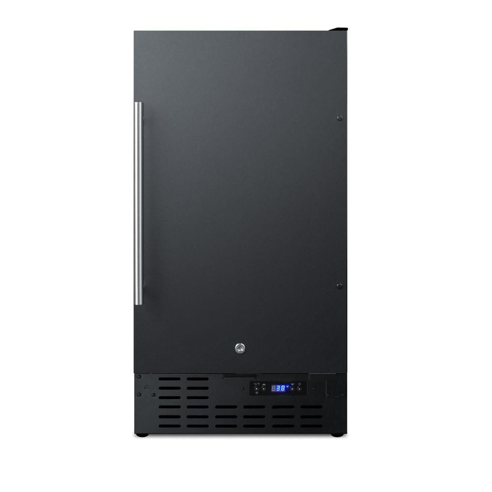 SUMMIT 18 in. Built-In All-Refrigerator (FF1843B) front, closed.