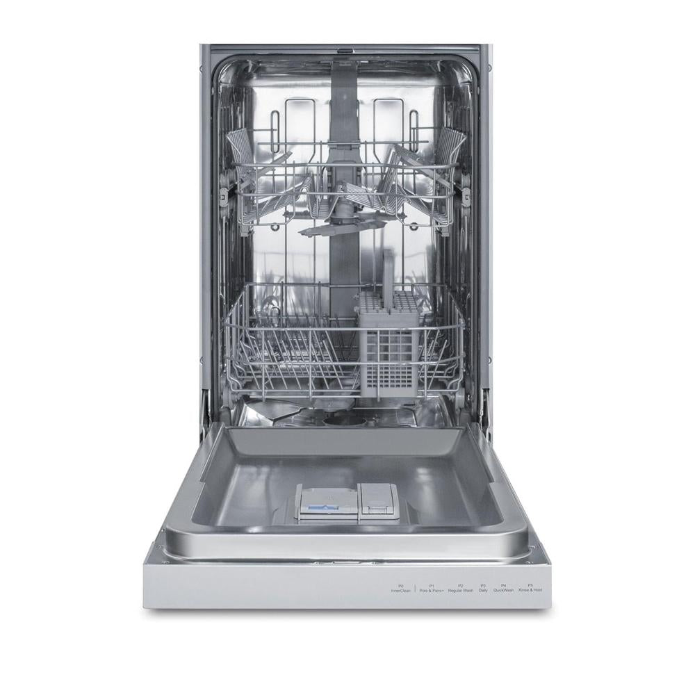Summit Dishwasher open on a white background