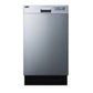 SUMMIT 18 in. Built-In Dishwasher in Stainless Steel (DW18SS4) 