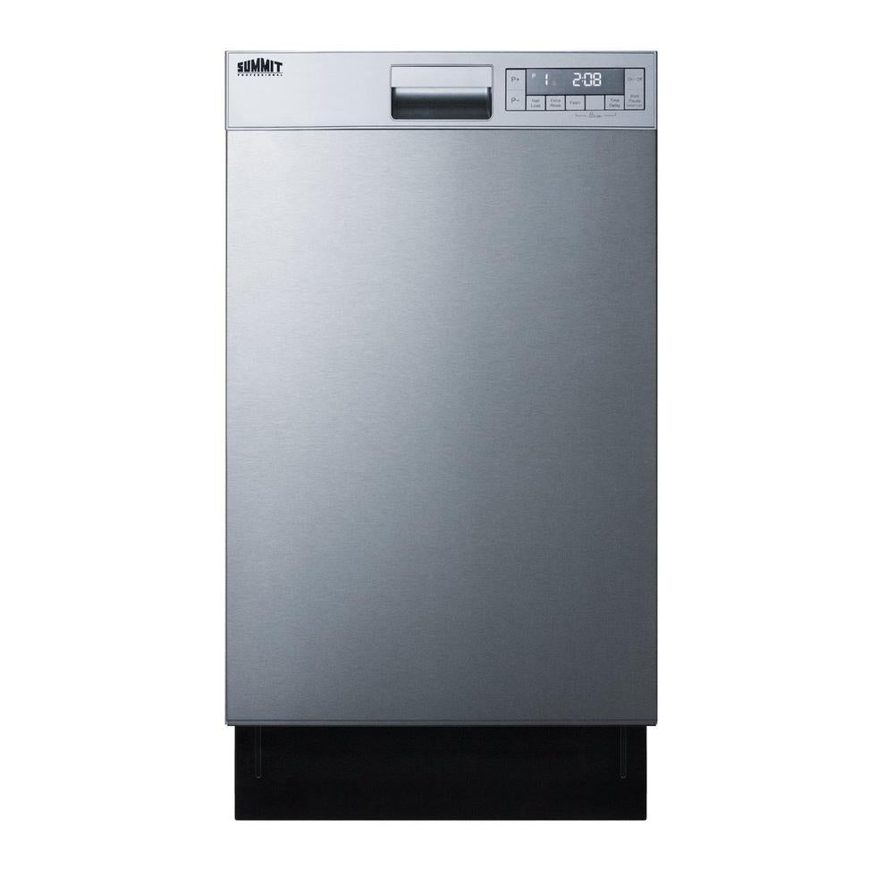 SUMMIT 18 in. Built-In Dishwasher in Stainless Steel (DW18SS4) 