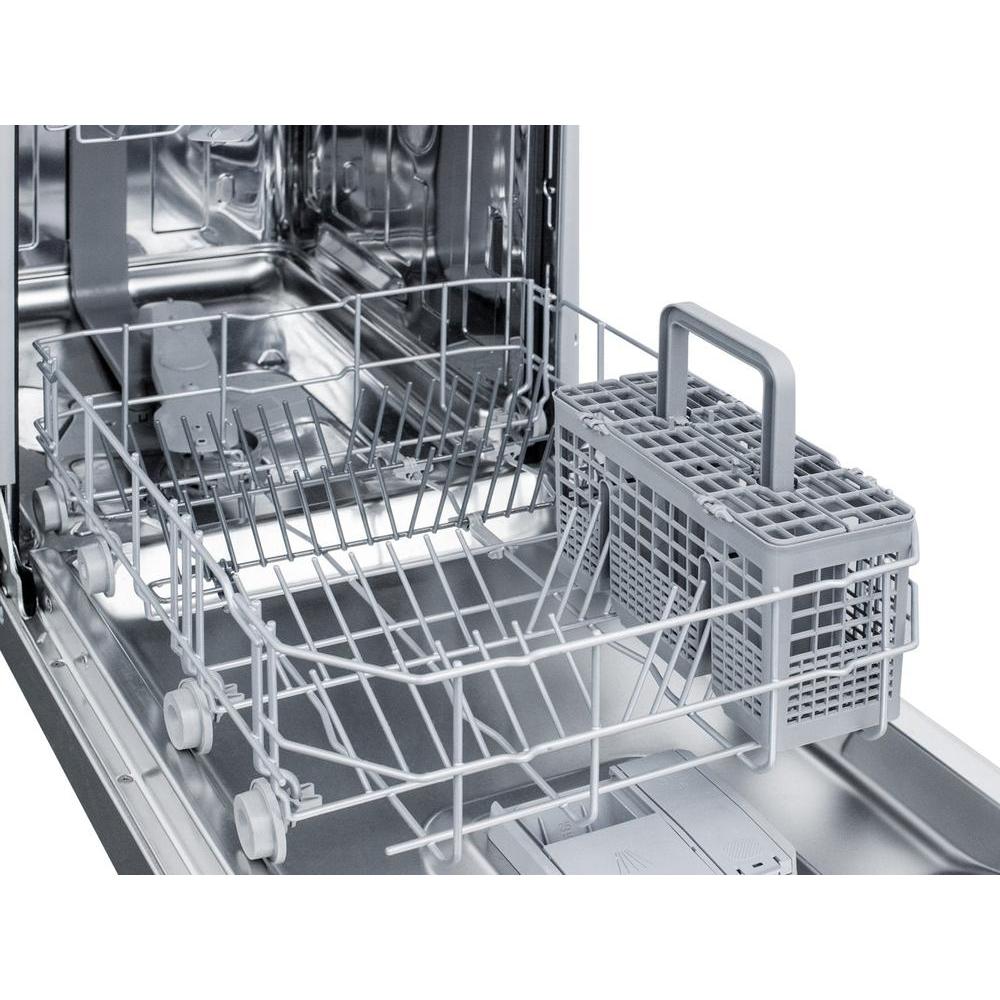 SUMMIT 18 in. Built-In Dishwasher in Stainless Steel (DW18SS4) 