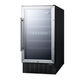 SUMMIT 18 in. Built-In Wine Cellar (SWC182Z) Stainless Steel