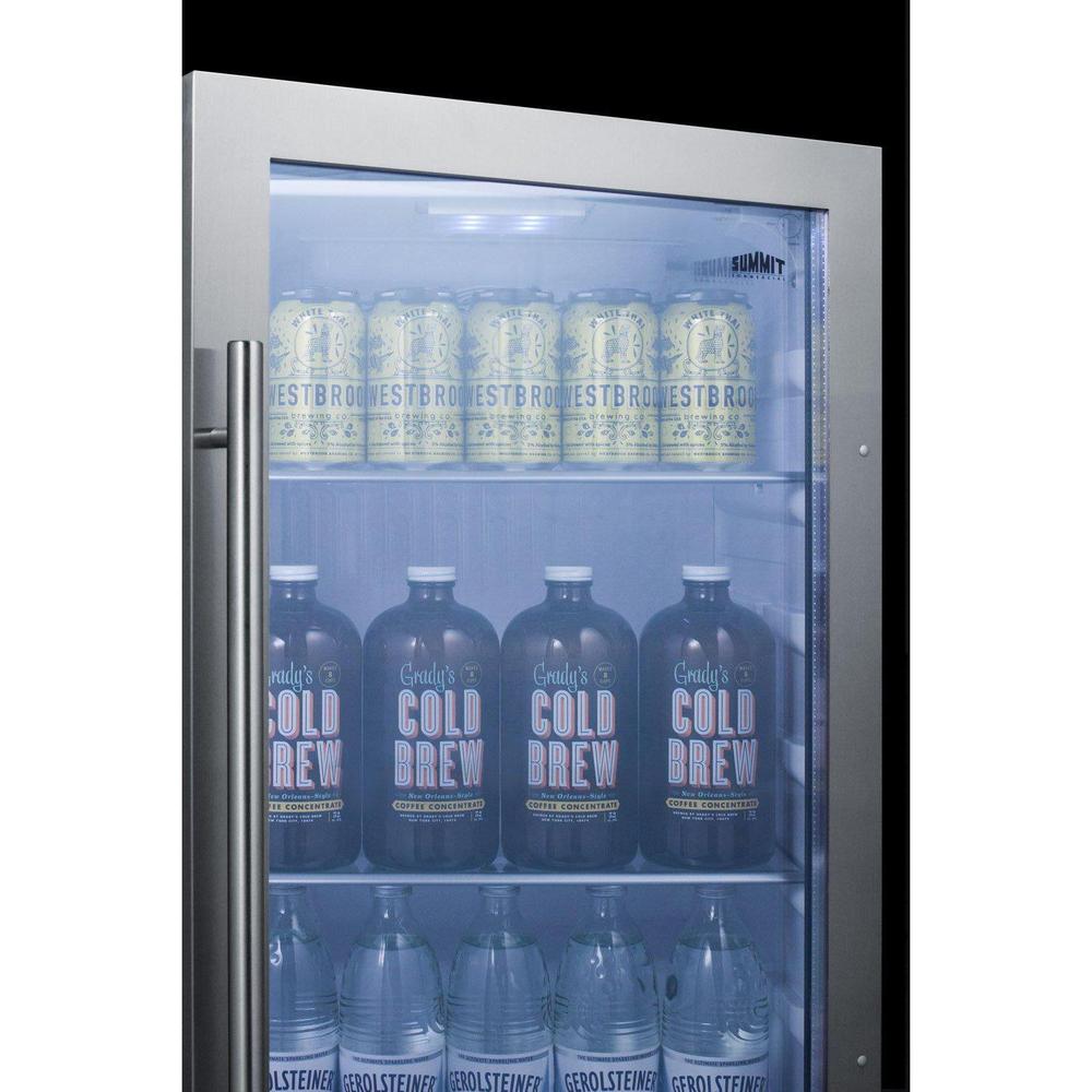 SUMMIT 19 in. Shallow Depth Indoor/Outdoor Beverage Cooler (SPR489OS) 