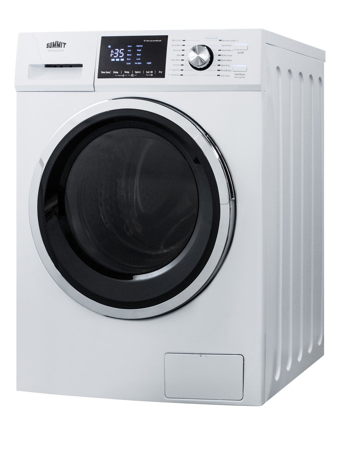 SUMMIT 24 in. 115V Washer/Dryer Combo in White (SPWD2202W) 