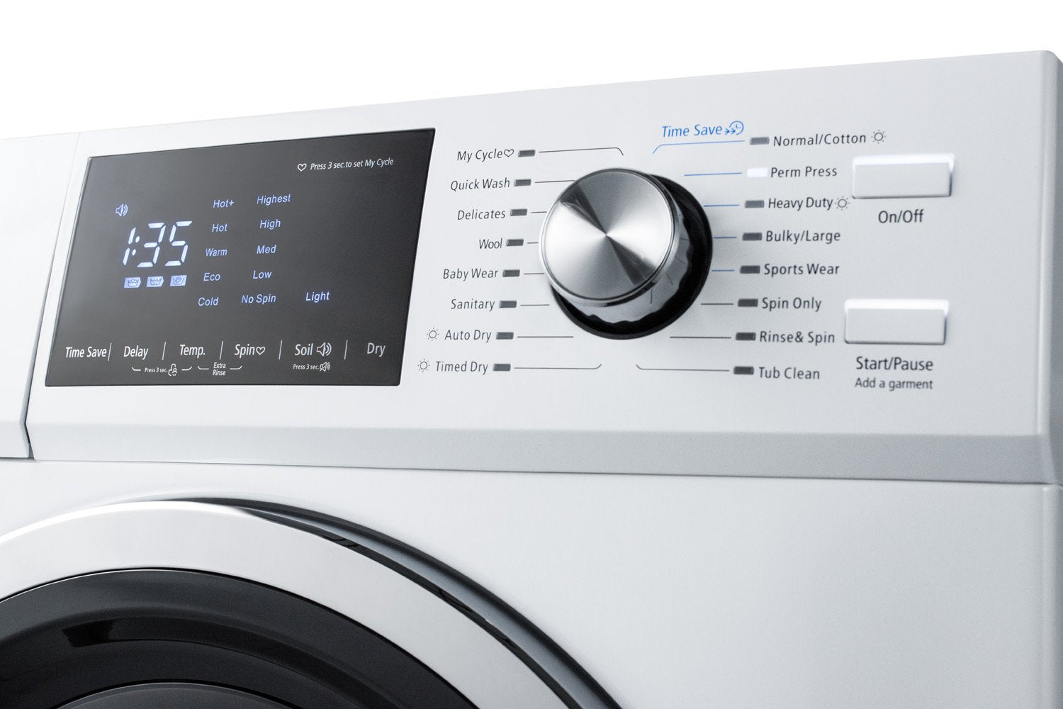 SUMMIT 24 in. 115V Washer/Dryer Combo in White (SPWD2202W) 